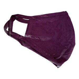 Zenana Dark Purple Fabric Face Mask in Eggplant Unisex